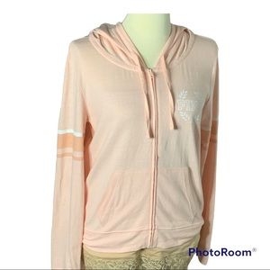 VS Pink full zip sweatshirt SZ L